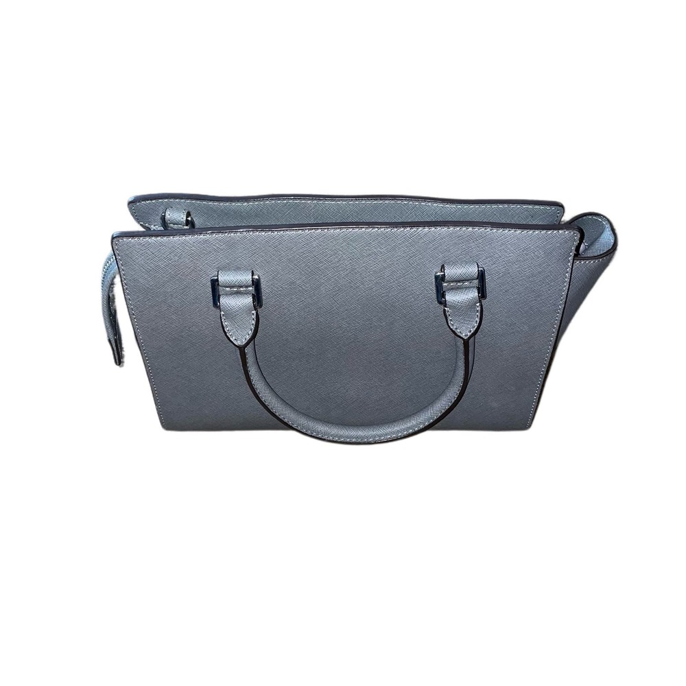 Michael Kors Selma Gray Leather Satchel Style 30T3SLMS2L - Picture 2 of 11